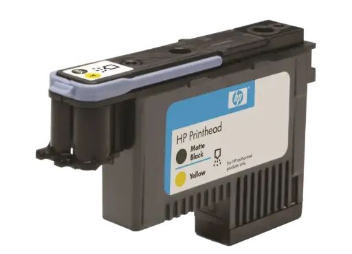 [C9384A] Tête d'impression HP 72 Noir Mat et Jaune pour Plotter DesignJet T610 , T770 , T790 , T795 ,T1100/ T1120 , T1200 ,T2300