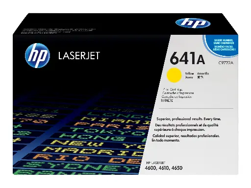 [C9722A] Toner HP 641A Yellow Pour Imprimantes Laserjet 4600 4610 4650 