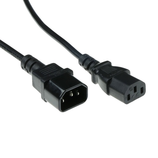 [CAPSYS0229] Cable Onduleur CAPSYS Male Femelle 3x1mm 1.2m Noir