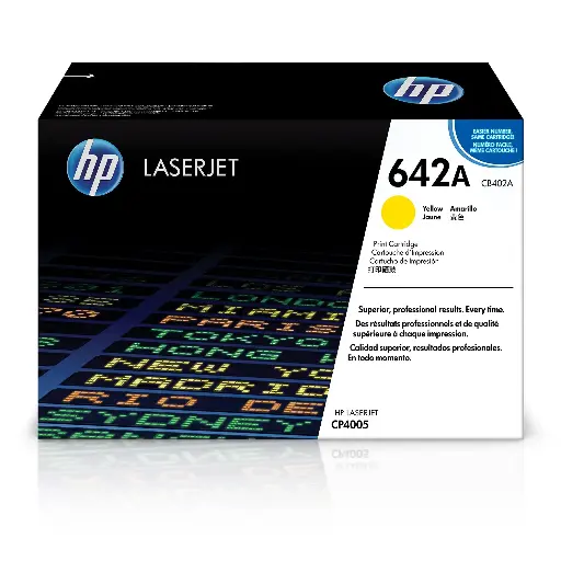 [CB402A] Toner HP 642A Yellow Pour Imprimante Laserjet CP4005 