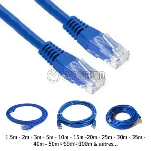 [CB-UTP6E-3M] Câble Réseau CAT6e UTP 3m