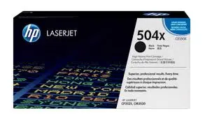 [CE250XD] Pack de 2 Toners HP 504X Noir Pour Imprimante CP3525 CM3530