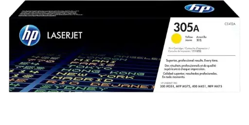 [CE412A] Toner HP 305A Yellow Pour Imprimantes M351A M451 M375 M475 