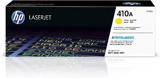 [CF412A] Toner HP 410A Yellow Pour Imprimantes Color LaserJet Pro M452 MFP M377 MFP M477 