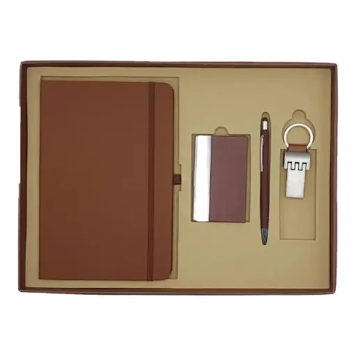 [COF4-SAHARA-A5] Coffret RIDEX de 4 Pièces Marron