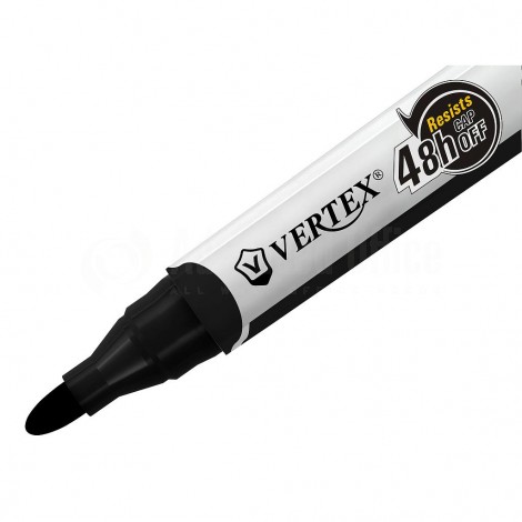 [CO.V-614NP] Marqueur pour Tableau Blanc VERTEX CAMELMARKER Coupé Noir