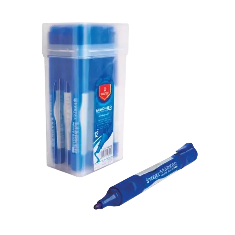 [CO.V-617C] Marqueur pour Tableau Blanc VERTEX Rechargeable Coupé Bleu