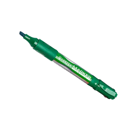 [CO.V-617V] Marqueur pour Tableau Blanc VERTEX Rechargeable Coupé Vert