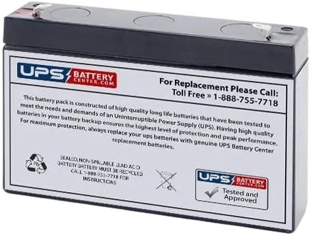 [CP670] Batterie VISION pour onduleur 6V, 7Ah