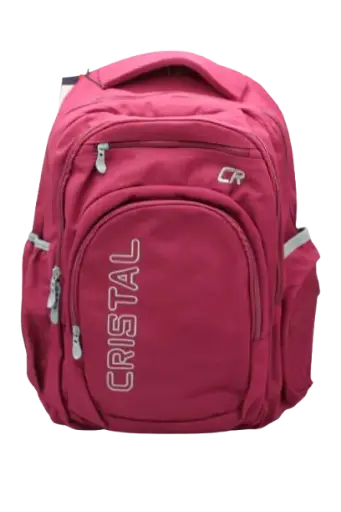 [CR-4701] Sac à Dos Scolaire CRISTAL 18" avec Dorsale Multi-Couleurs 