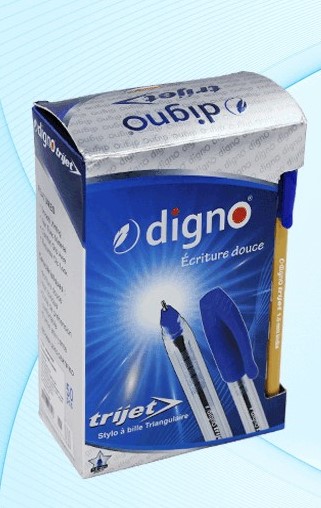 [D2105015/B] Stylo à Bille DIGNO Trijet 1.0mm Bleu