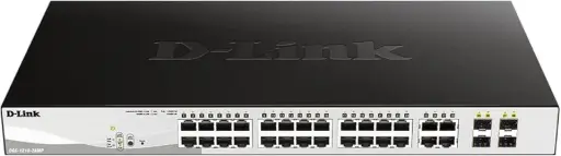 [DGS-1210-28P] Switch D-LINK 28 ports 10/100/1000 PoE avec port 4 combo sfp