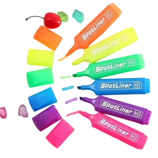 [DH-102D/332-4] Marqueur Fluorescent SpotLine Multi-Couleurs