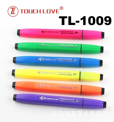 [DH-110/1152] Marqueurs Fluorescent TOUCH LOVE TL-1009 Double tête Coupé/Fine Multi-Couleurs