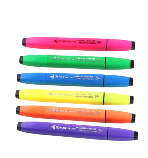 [DH-110/1152] Marqueurs Fluorescent TOUCH LOVE TL-1009 Double tête Coupé/Fine Multi-Couleurs