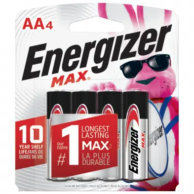 [E91BP4] Jeu de 4 Piles ENERGIZER Alcaline LR6 AA