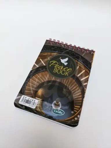 [EP-0389] Carnet EXCELLES Peace Book à Spiral 9.5x14cm 120 pages