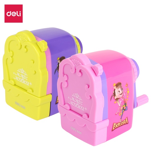 [ER10004] Taille Crayon à Manivelle DELI Explora 1Trous sans Réservoir en Plastique