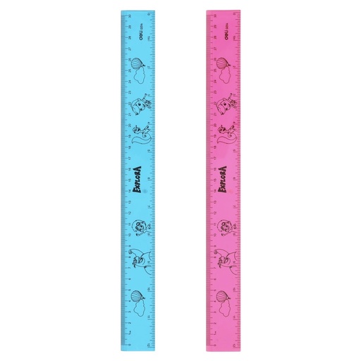 [G01402] Règle Scolaire DELI Explora 30 cm Multi-Couleurs