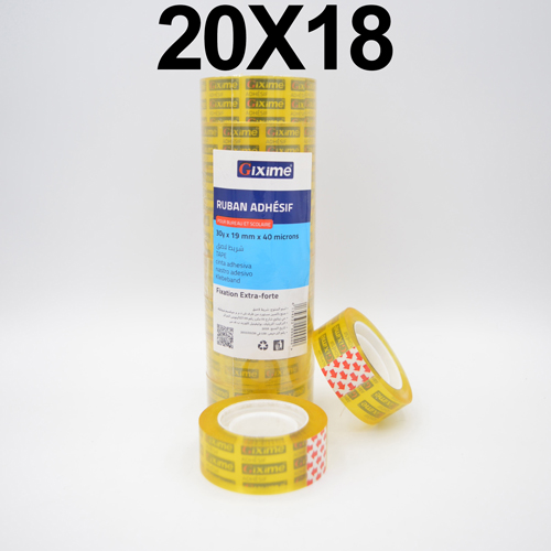 [20X18] Rouleau de Scotch de Bureau 20x18mm  40 micron