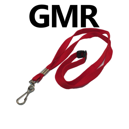 [GMR] Cordon Pour Badge 10mm Avec Sécurité Rouge