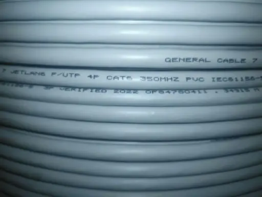 [GNC-FTP6EPVC500] Câble Réseau GENERAL CAT6 FTP PVC 500m Blanc