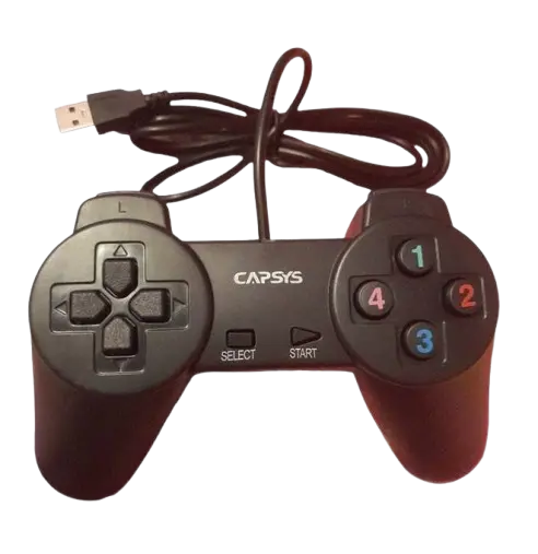 [GS-106] Manette de Jeux Simple CAPSYS GS-106 USB Noir