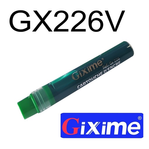 [GX226V] Recharge Marqueurs GIXIME pour Tableau Blanc Vert