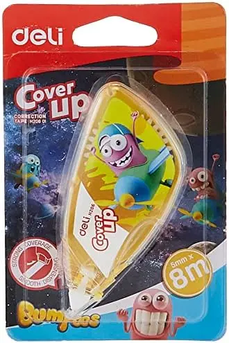 [H20601] Correcteur à Ruban Scolaire DELI H206 Cover Up Bumpees 5mmx8m Sous Blister