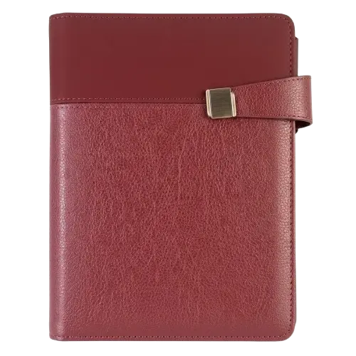 [HYB5-1424R] Organiseur RIDEX A4 Avec Calculatrice Rouge
