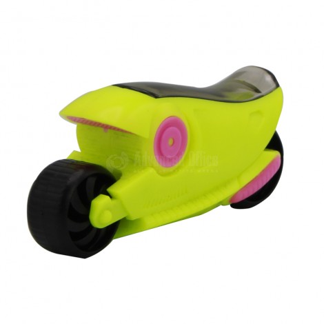 [IS06-025] Taille Crayon Ecolier EXINE Eraser For MyKid's Moto 1 Trous avec Réservoir en Plastique Multi-Couleurs