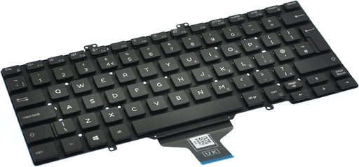 [JJVWV] Clavier DELL Qwerty Pour Laptop DELL Latitude 5400 5401 7400 Rétroéclairé  Noir
