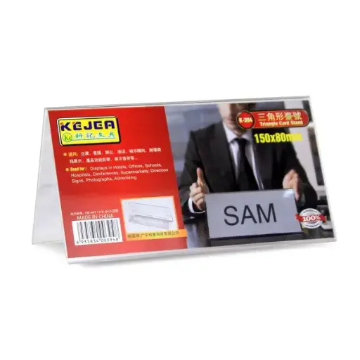 [K-394] Présentoir Carte KEJEA Tiangle Card Stand 150 x 80mm