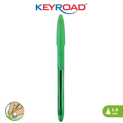 [KR1825] Stylo à Bille KEYROAD Sofjet 1.0mm Vert