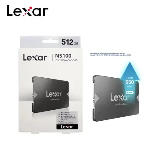 [LNS100-512AMZN] Disque dur Interne LEXAR NS100 SATA III 6Go SSD 512Go 2.5"