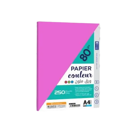 [6060/RO] Rame de 250 de Papier Couleur GALAXIE A4 80g/m² Rose