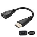 [MINI-HDMI-F/MIC-HDMI-M] Adaptateur Mini HDMI Femelle Mic HDMI Mâle