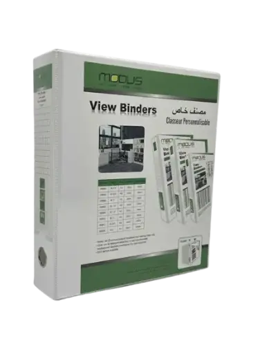 [MS6015] Classeur 4 Anneaux MODUS en PP 65mm Blanc