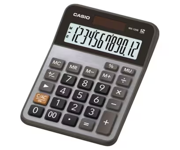 [MX-120B] Calculatrice De Bureau CASIO MX-120B 12 Chiffres Gris