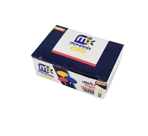 [MX-608] Punaises MONAMIX Boite de 50 Pièces Multi-Couleurs