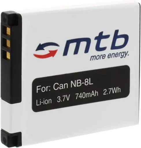 [NB-8L] Batterie Pour Appareil Photo CANON NB-8L 3,7 V 