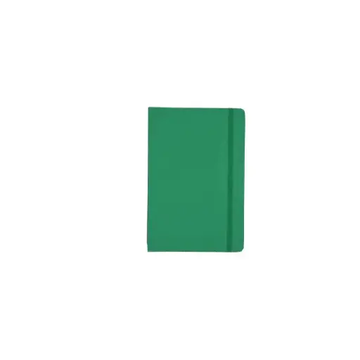 [NBA5-AIMANT/VERT] Notebook A5 à Fermeture élastique et Aimant Avec Stylo Vert