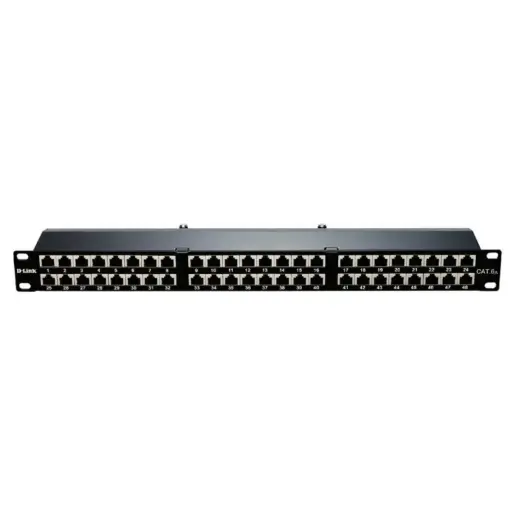 [NPP-C62BLK481] Panneau de brassage D-LINK blindé 48 ports avec noyaux Cat6e