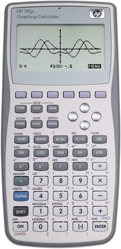 [NW249AA] Calculatrice Graphique HP 39 GII Gris 