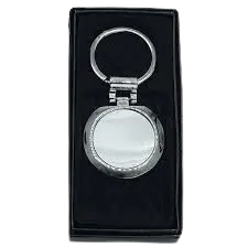 [PC001] Porte Clé Métal Rond Chromé