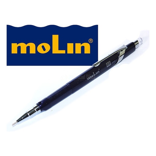 [PM370-PM360-12-05] Porte Mine MOLIN 0.5mm Clip Métal Triangulaire