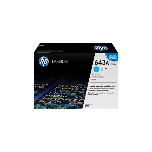 [Q5951A] Toner HP 643A Cyan Pour Imprimante Laserjet 4700 