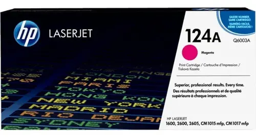[Q6003A] Toner HP 124A Magenta Pour Imprimantes Laserjet 2600 1600 2605 CM1015 CM1017  