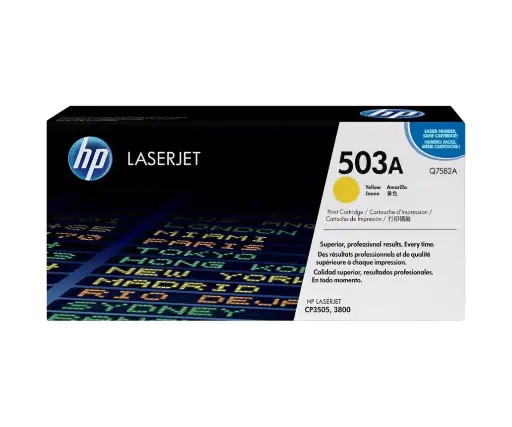 [Q7582A] Toner HP 82A Yellow Pour  Imprimantes 3800 3505  