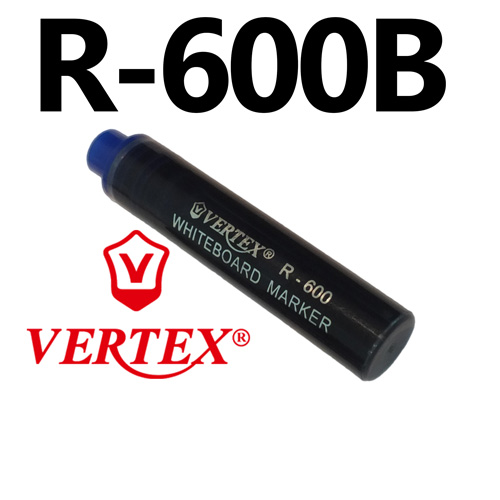 [R-600B] Recharge Marqueurs VERTEX pour Tableau Blanc Bleu